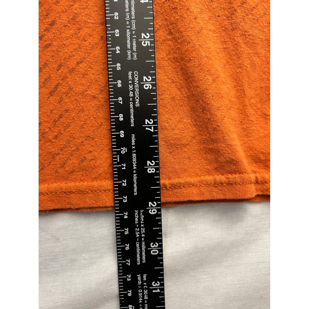 MMA Elite Mens Orange Redemption Cross Graphic T-Shirt Y2K Gothic Size Large - Picture 6 of 8